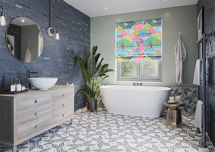 Kolkata Velvet, Rainbow - Motorised Roman Blind - Image 6